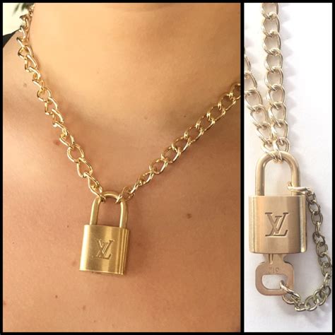 authentic louis vuitton lock necklace|louis vuitton lockit necklace.